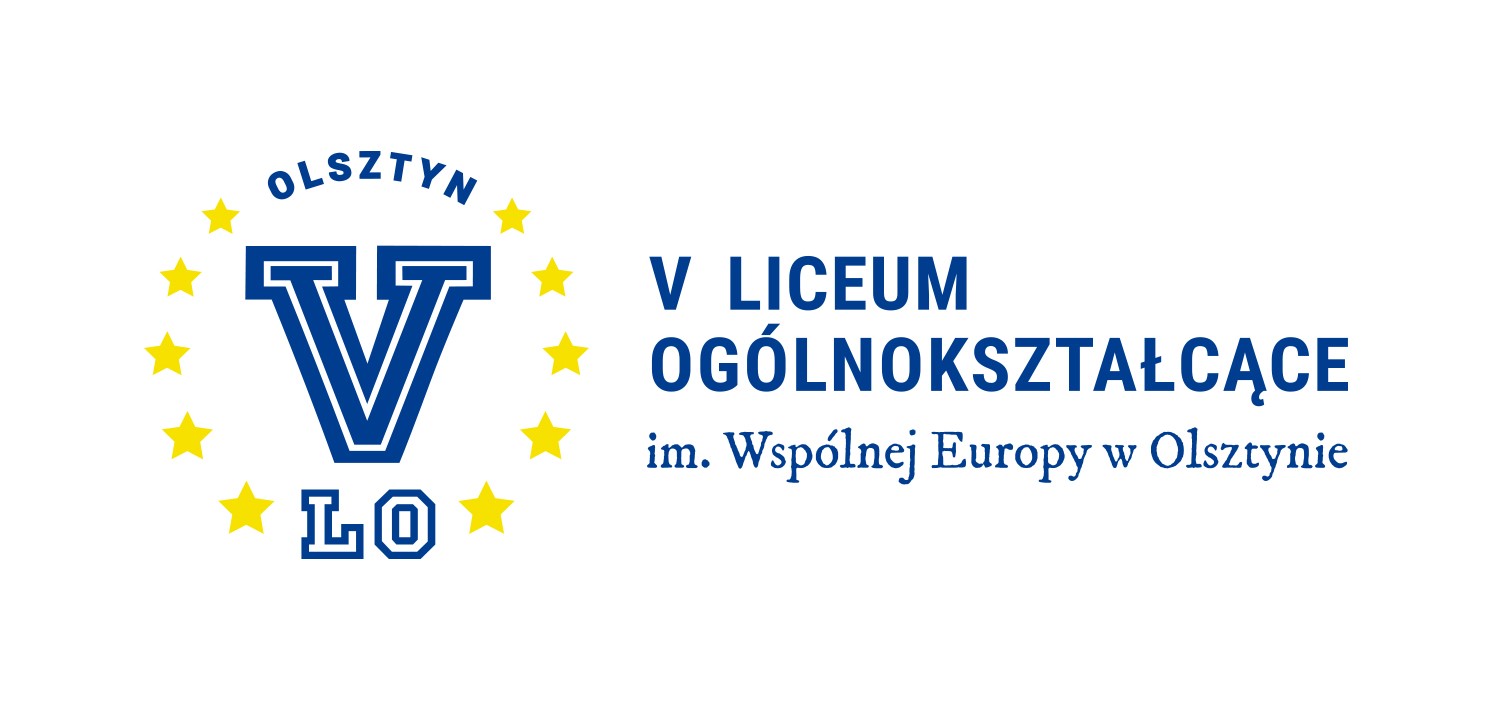 Logo V Liceum Ogólnokształcącego im. Wspólnej Europy w Olsztynie