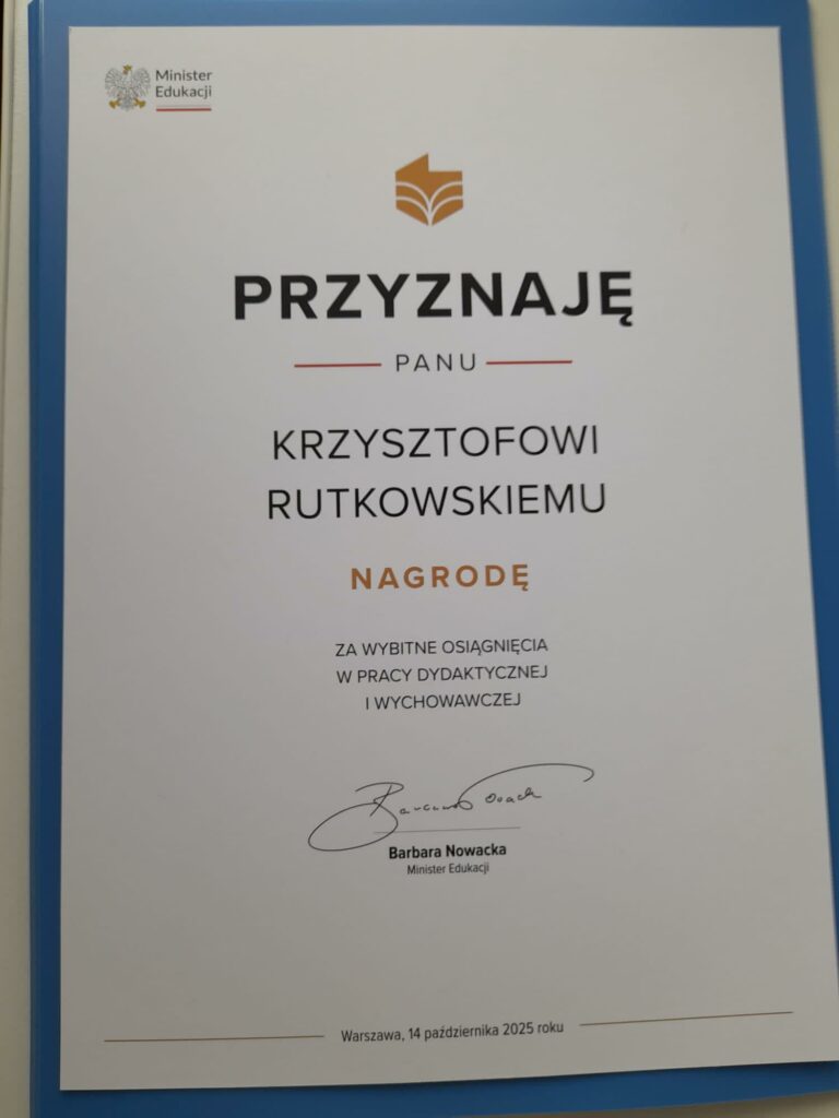 Nauczyciele V LO z wysokimi wyróżnieniami państwowymi!